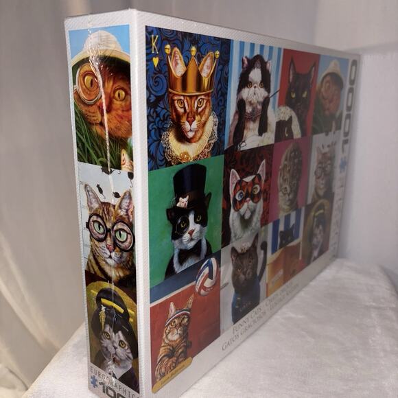 Eurographics Funny Cats 1000 Piece Jigsaw Puzzle NEW Sealed - Picture 2 of 5